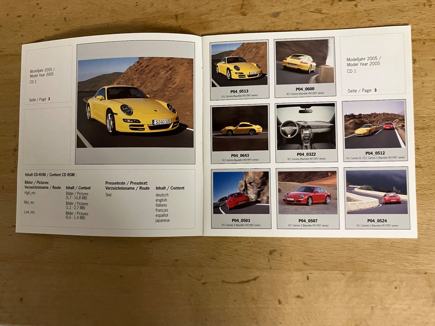 CD: CD Presse-Information PORSCHE modèles année 2005 – Nuovo (secondo la descrizione) da Cortaillod venduto da car_f6v6 4