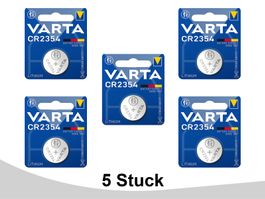Varta CR2354 Knopfzelle Batterie Lithium - 5 Stk PORTOFREI