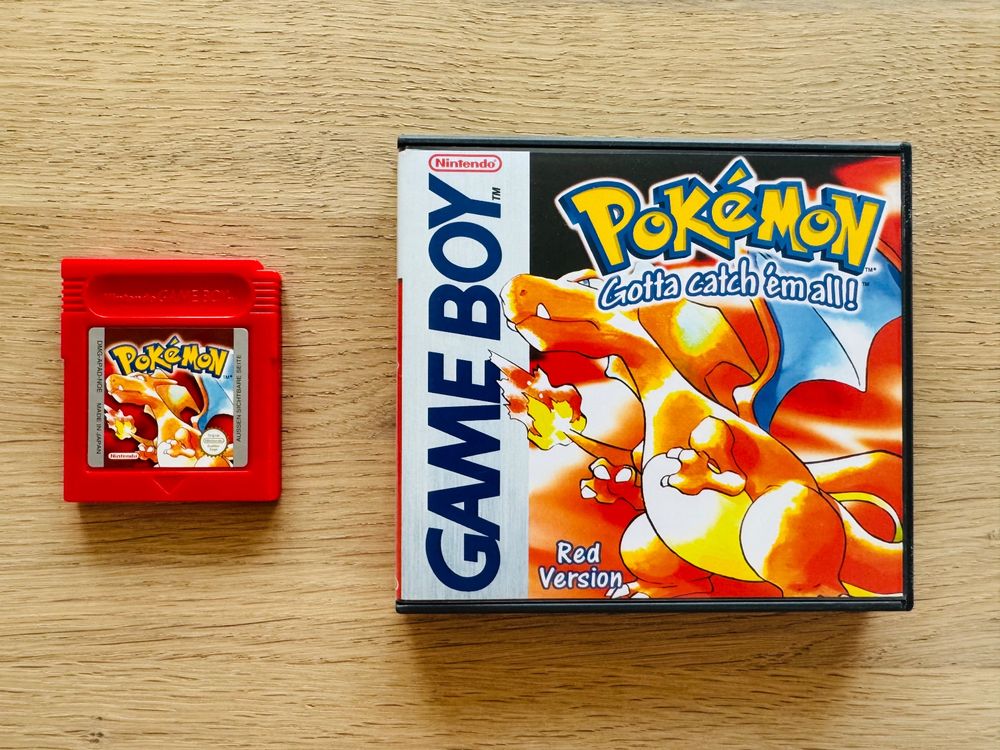 Pokémon Rot (Game Boy) & CustomGameCase (Neue Batterie) (Gebraucht) in ...
