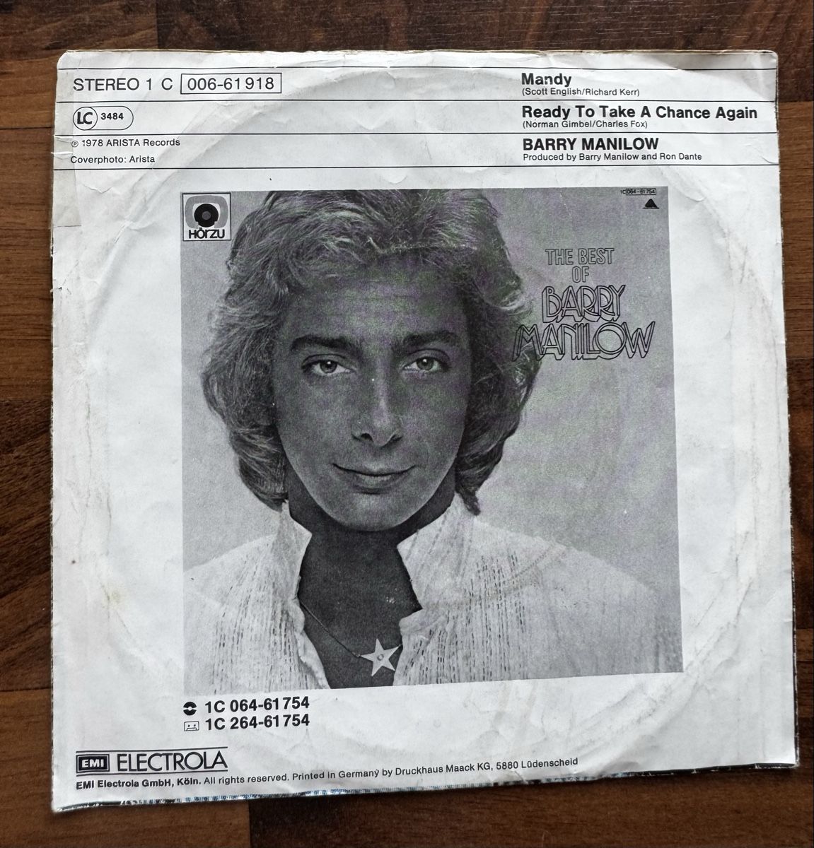 Vinyles: Barry Manilow - Mandy - 7" Single - 70s – D'occasion à Rorbas par BlackstarRecords 1