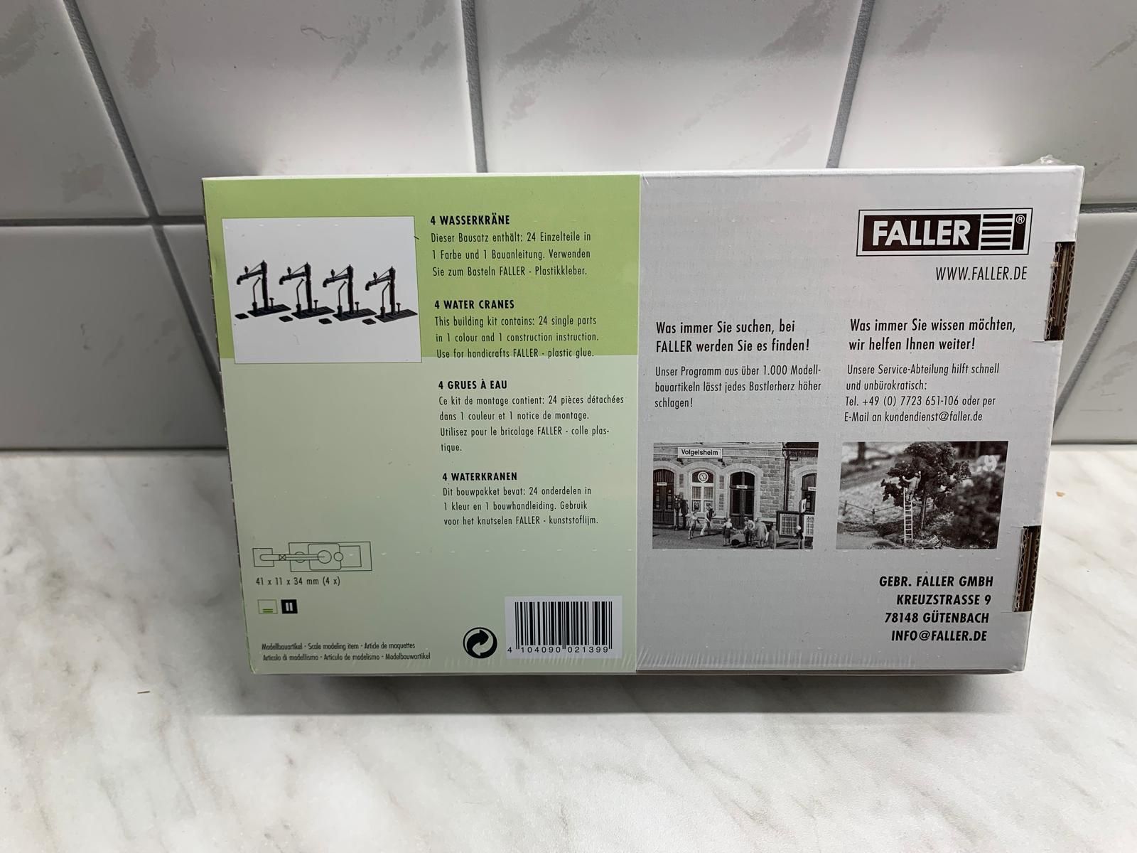 Faller Modellini di ferrovie: Faller 222139 4 Wasserkräne Spur N – Nuovo e nell'imballaggio originale da Hinterforst venduto da -KINGPIN- 1