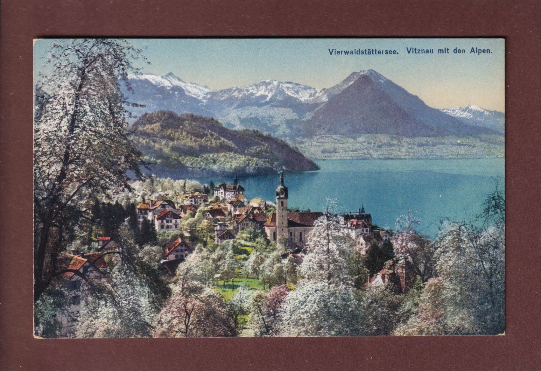 Cartoline postali: VITZNAU - Frühling – Usato da Pully venduto da nicecards