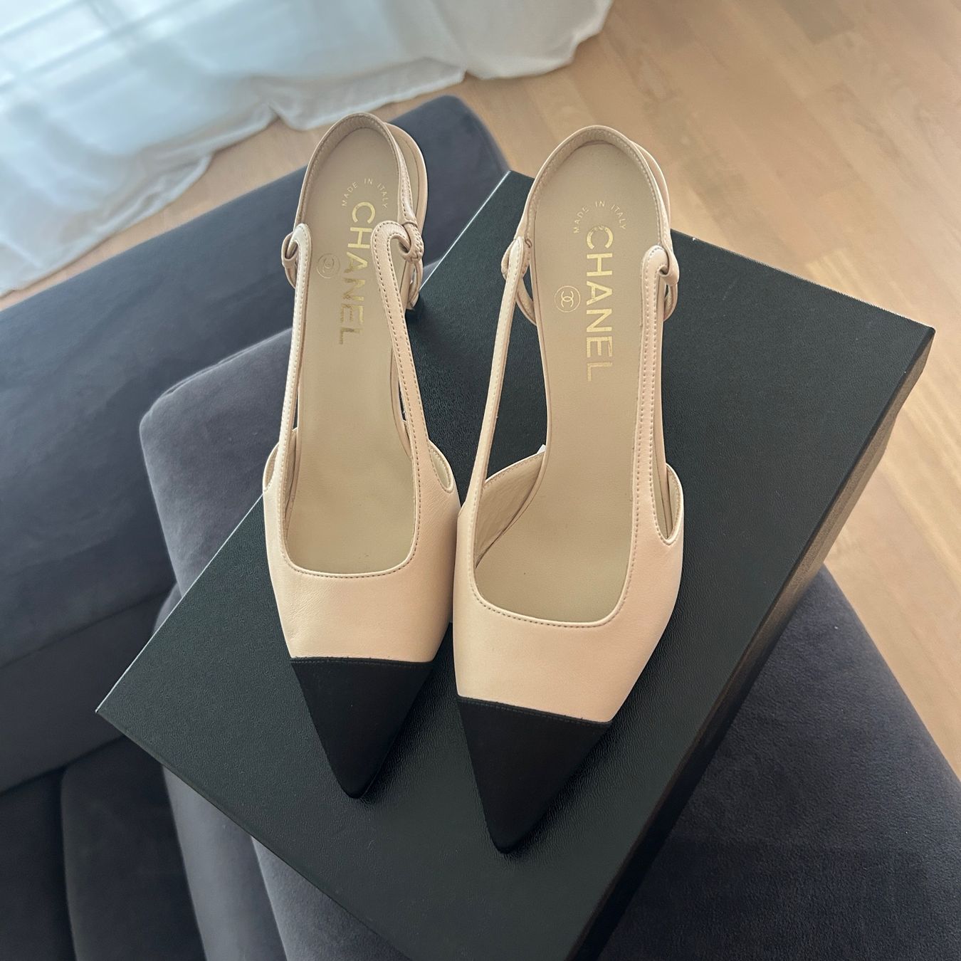 Chanel Scarpe da donna: Chanel Slingback 37,5 NEW – Nuovo e nell'imballaggio originale da Schaffhausen venduto da missclichy 4