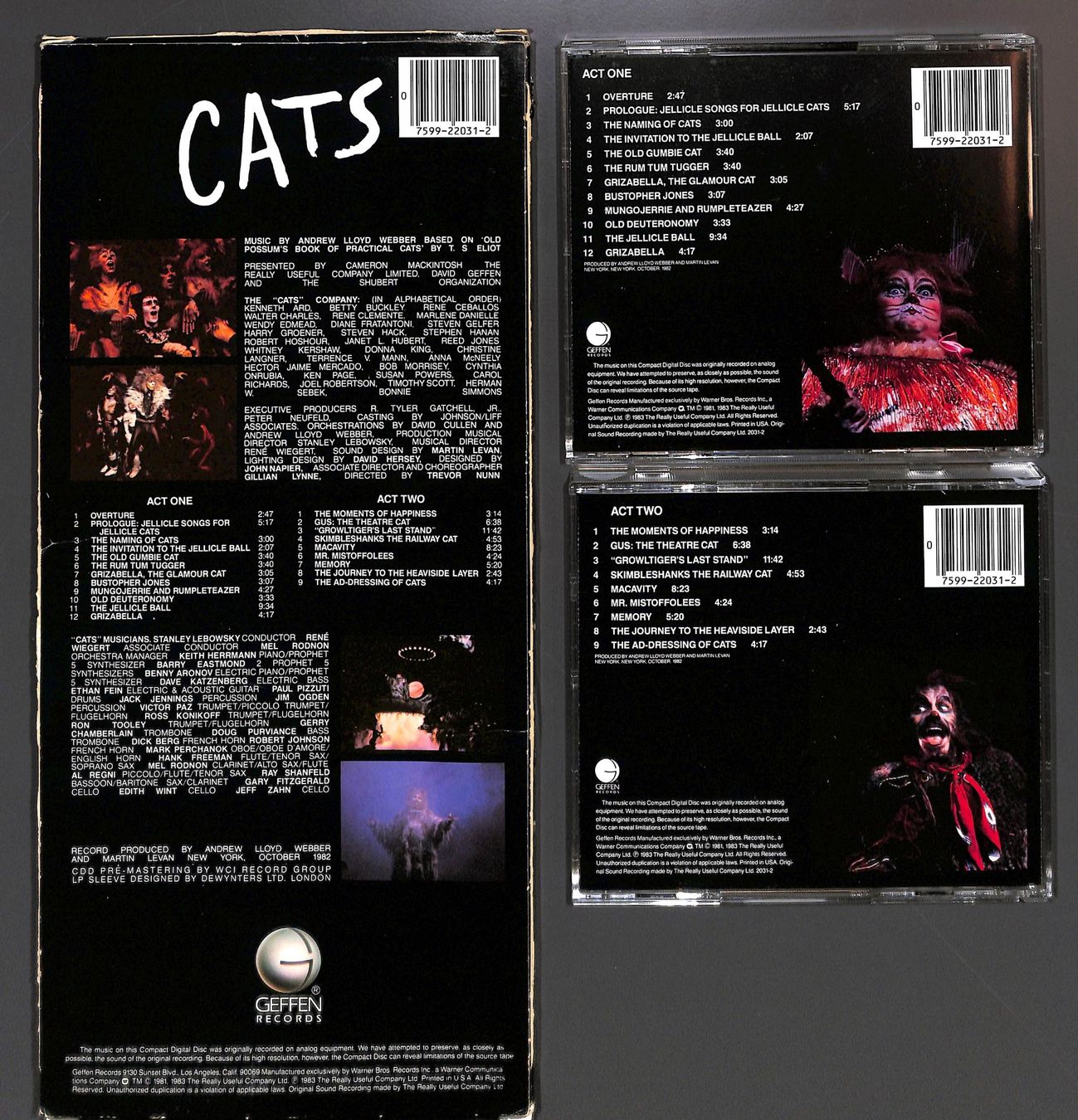 CDs: TWO-DISC SET "CATS" COPLETE ORIGINAL BROADWAY CAST RECORDING – Neu (gemäss Beschreibung) aus Zürich von Nobs1 1