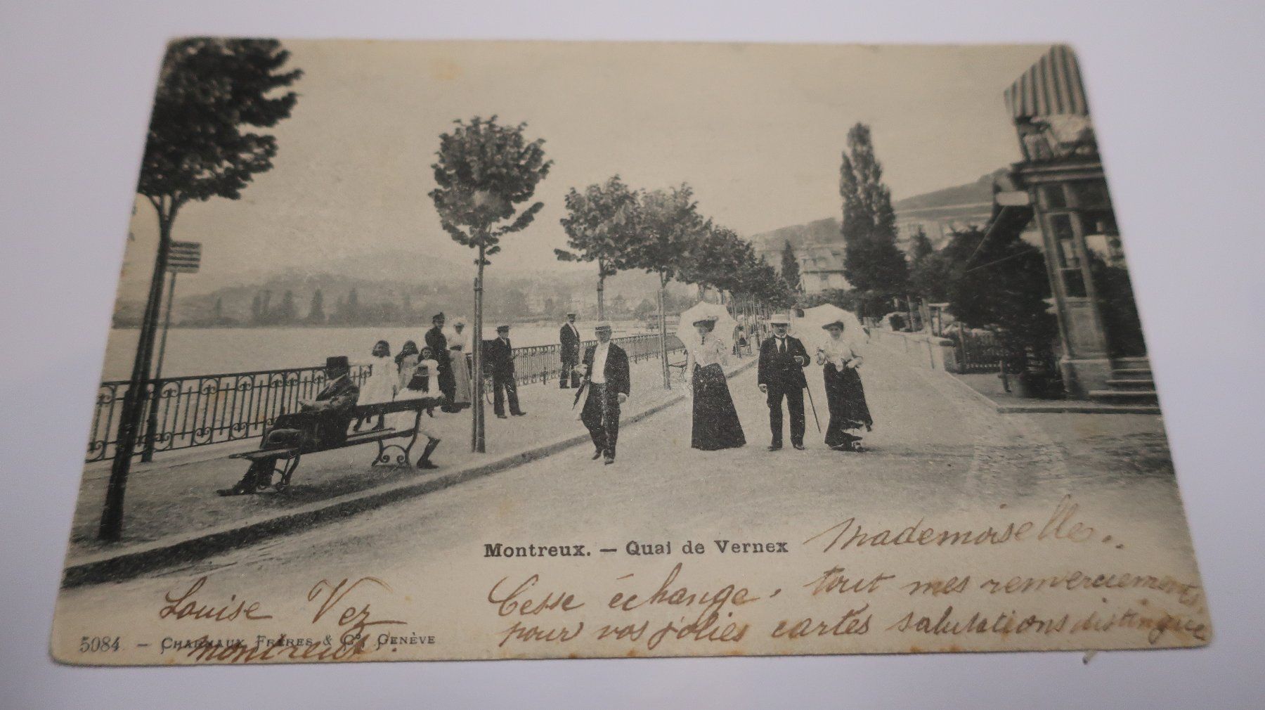 Cartoline postali: Montreux - quai de Vernex – Usato da Cormoret venduto da Pascalll2001 1