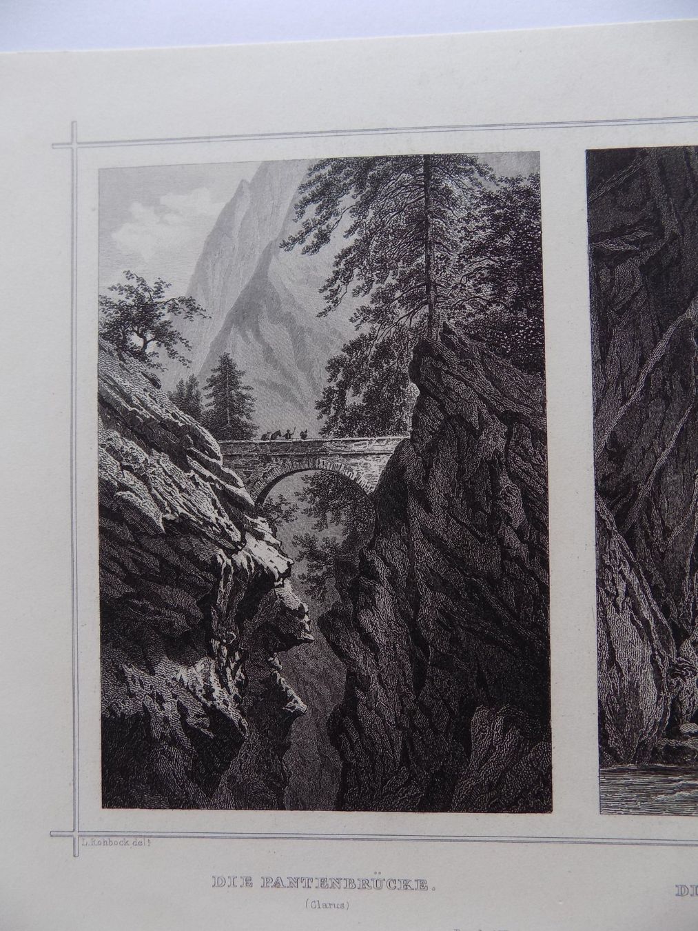 Stiche: Pantenbrücke Linthalschlucht – Gebraucht aus Risch von Rischli15 4