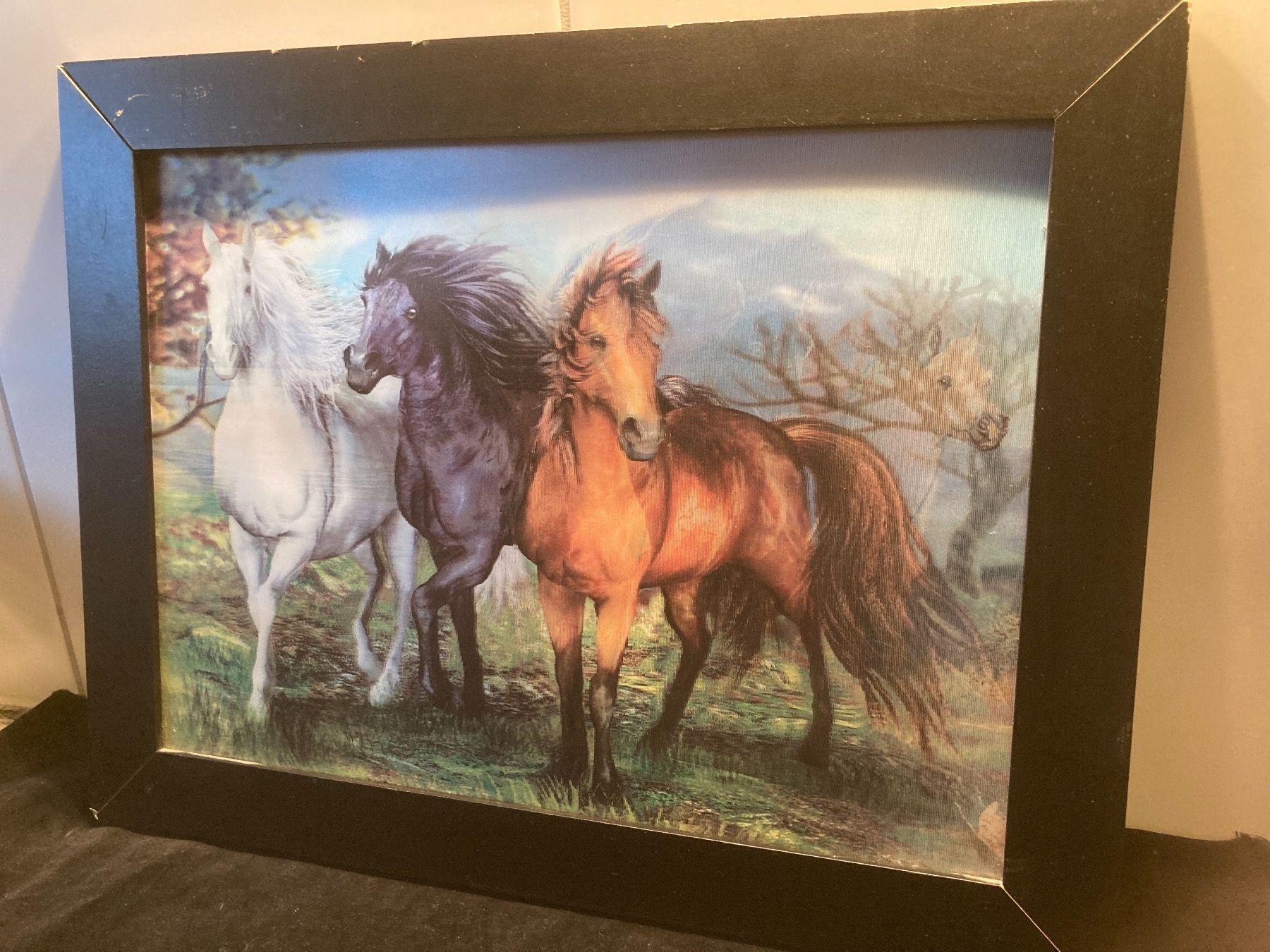 Posters & Illustrations: 3 D Bild mit Pferden – D'occasion à Zürich par Chaeffeler 2