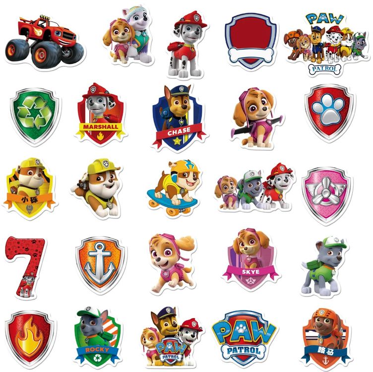 Trends International Paw Patrol Aufkleber – 4 Bögen, 40 Sticker, Für Kinder Ab 3 Jahren