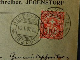 1907,“JEGENSTORF“- Gemeindeschreiber