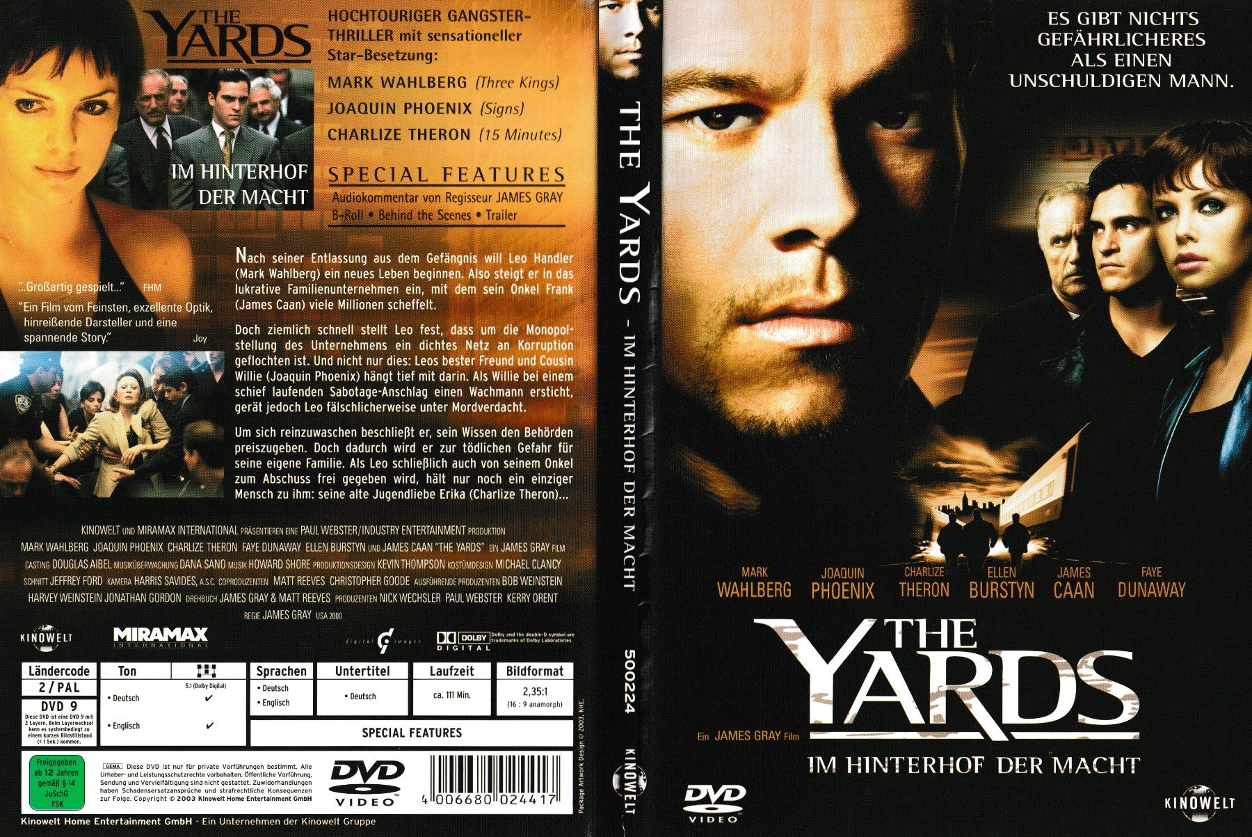 Tutti i DVDs: DVD - The Yards - Im Hinterhof der Macht – Usato da Langnau am Albis venduto da MediaRescuerKeLoX