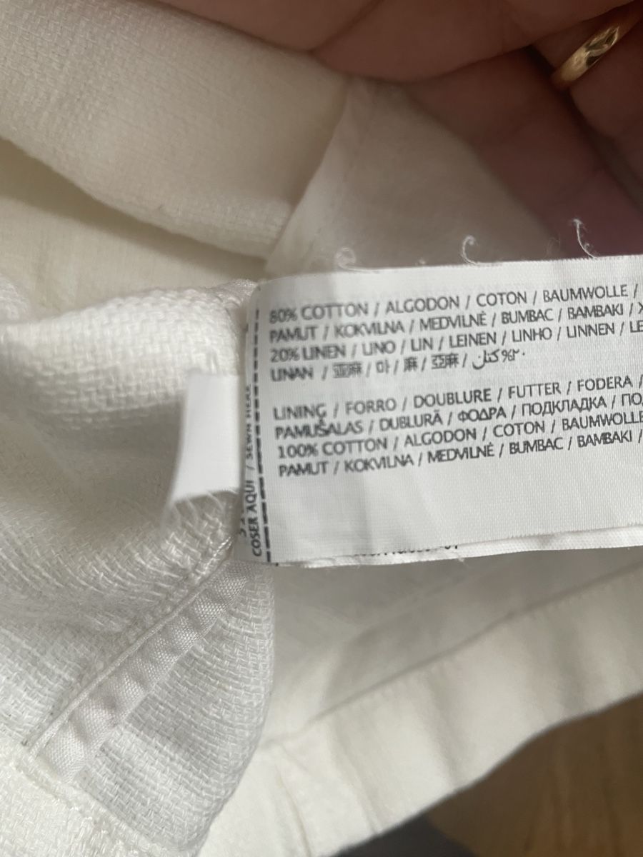 Mango Giacche: Mango Jacke aus Leinen Baumwolle, Gr. M weiss – Nuovo (secondo la descrizione) da Itingen venduto da Granini_93 2