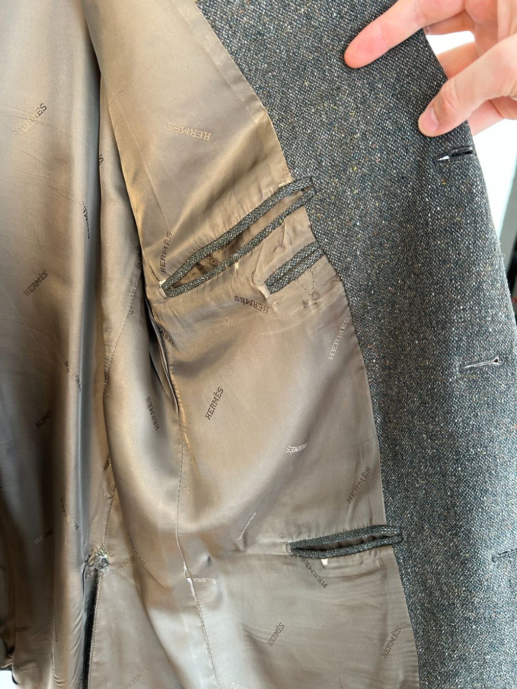 Hermès Giacche: Hermès Melange Wool Blazer – Usato da Bern venduto da kurtikobolt74 4