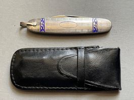 Antikes Sackmesser Solingen 72 mm mit Emaille - Rarität
