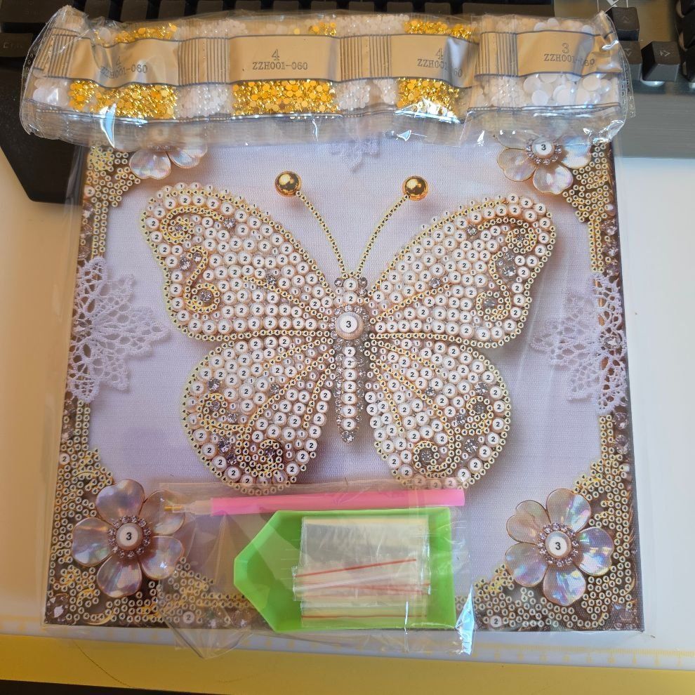 Kit bricolage: DIAMOND PAINTING BILD SCHMETTERLING – Nuovo e nell'imballaggio originale da Dintikon venduto da bonita099 2