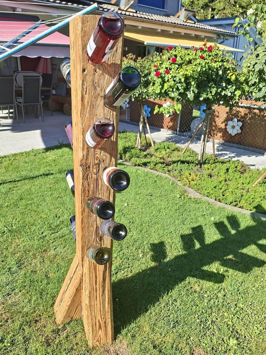 Etagères & Armoires à vins: Weinständer aus Altholzbalken Deko – D'occasion à Züberwangen par Seilzieher 2