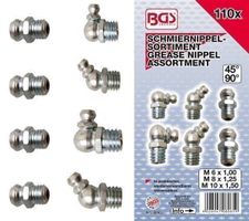 Schmiernippel-Sortiment. 110-tlg.