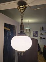 mid century Opalglas Lampe