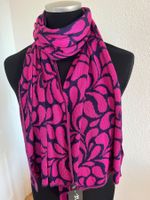 Colora Schal, Dunkelblau/Pink, NEU
