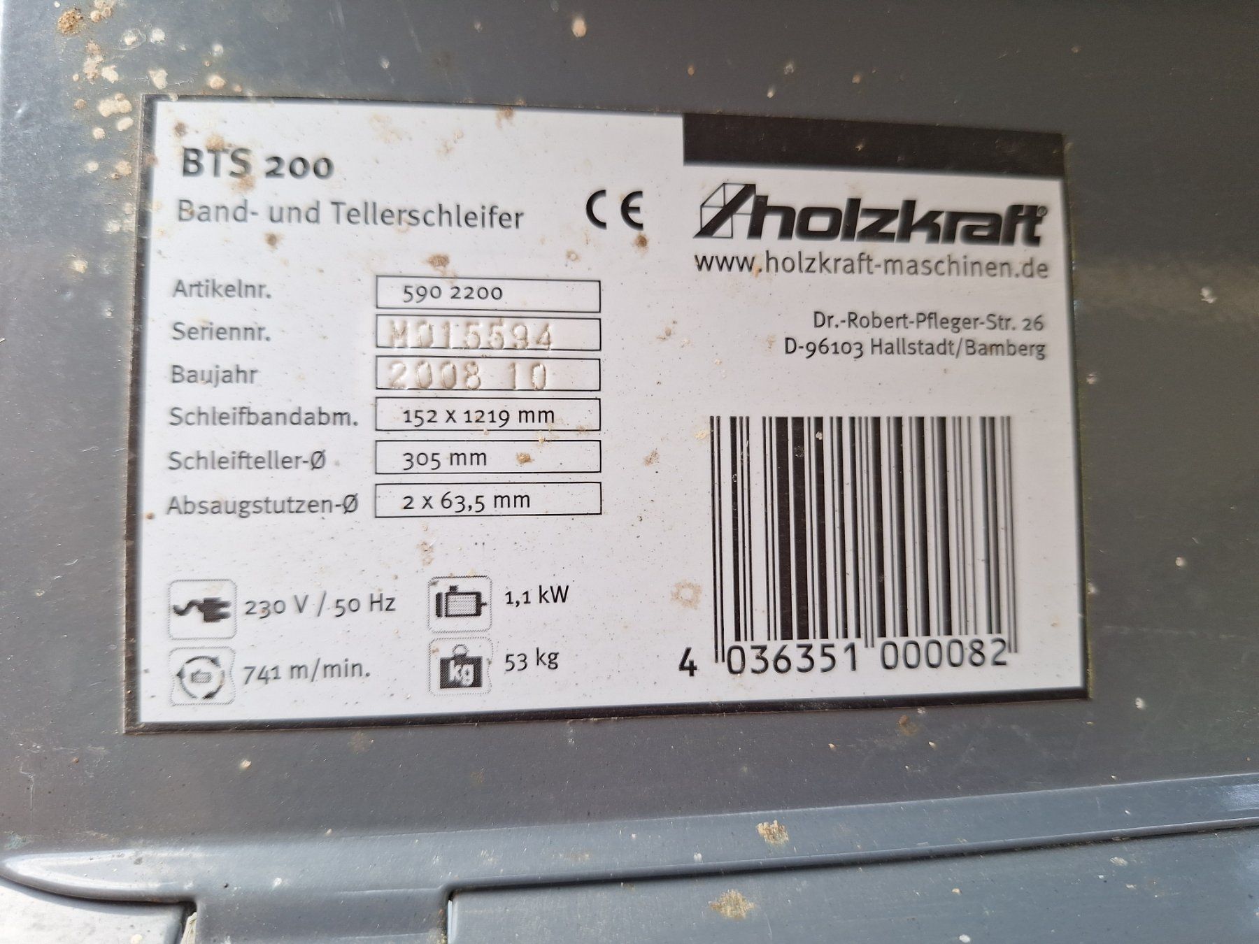 Schleifen & Polieren: Schleifmaschine Holzkraft BTS 200 – Gebraucht aus Windisch von heliantusannuus 2