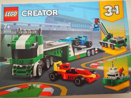 LEGO Creator Set 31113 "Rennwagentransporter" für Alter 7+