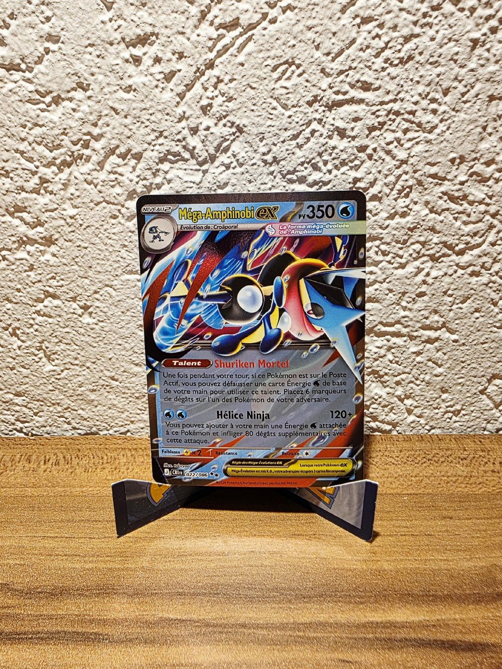 Pokémon Carte collezionabili: Méga-Amphinobi EX 022/086 Chaos Ascendant  – Nuovo (secondo la descrizione) da Turin (Salins) venduto da Meeelll01