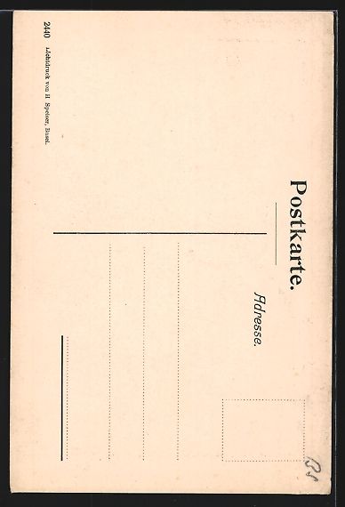 Cartoline postali: Basel, Totengassem Blick die Treppe hina – Usato da Berlin venduto da bartko-reher 1