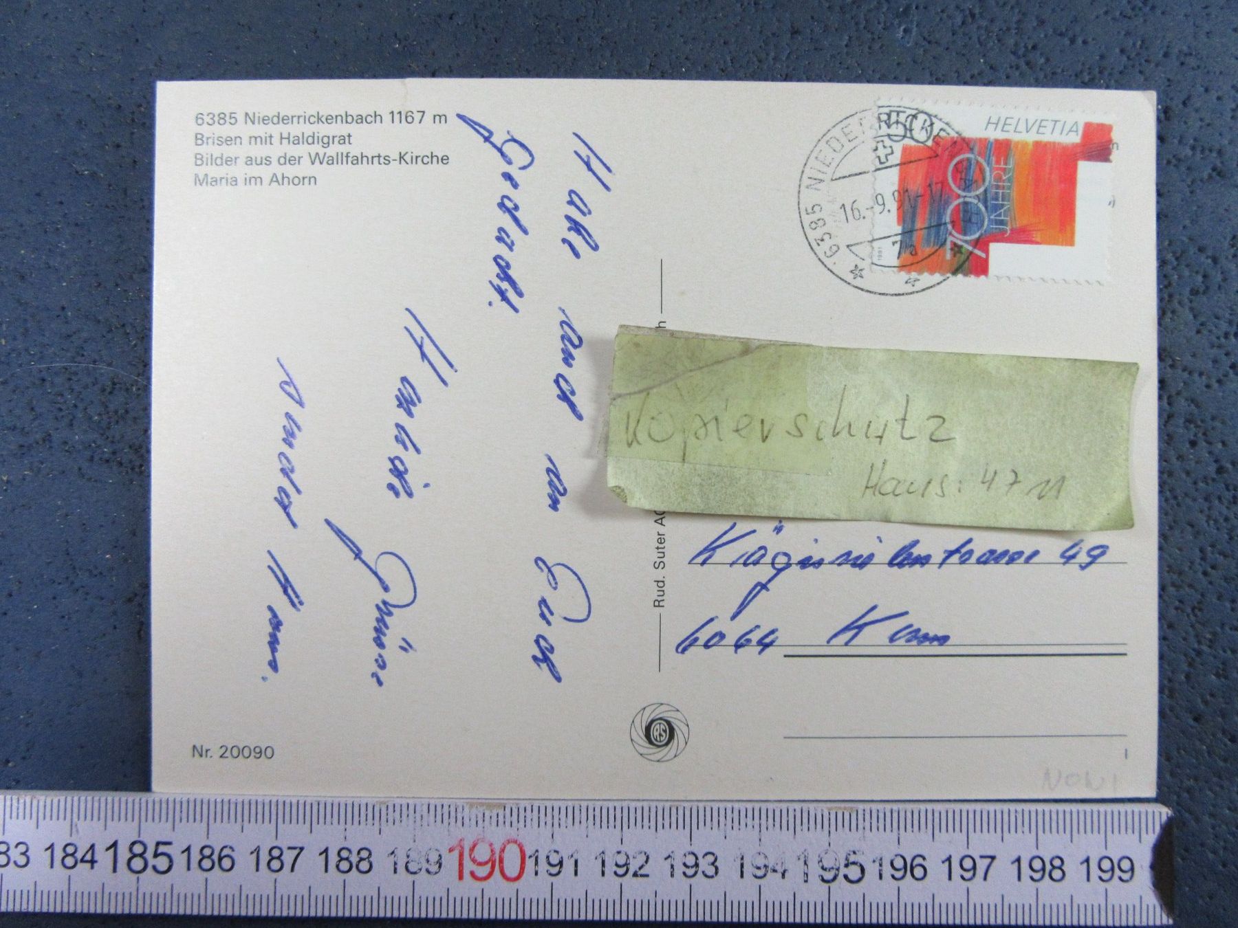 Cartes postales: NIEDERRICKENBACH AK ONW – D'occasion à Ettingen par Hausi4711 1