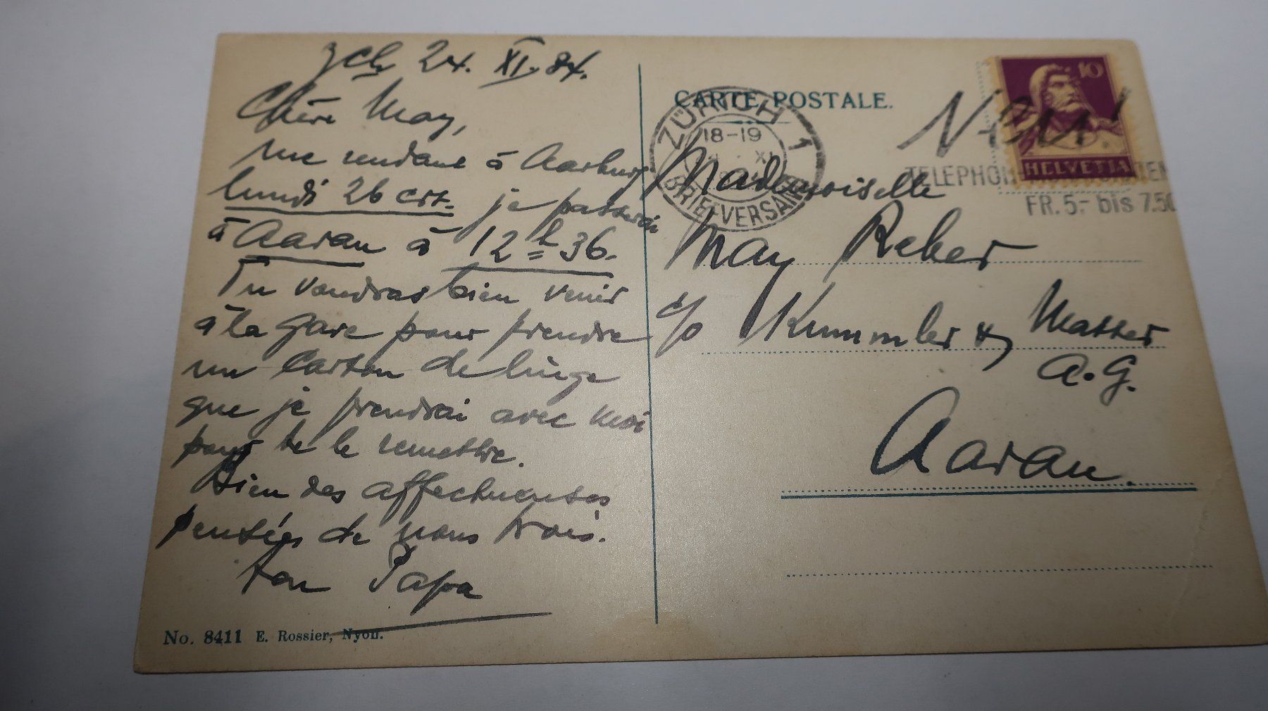 Cartoline postali: Caux et la mer de Brouillard  1934 – Usato da Cormoret venduto da Pascalll2001 5