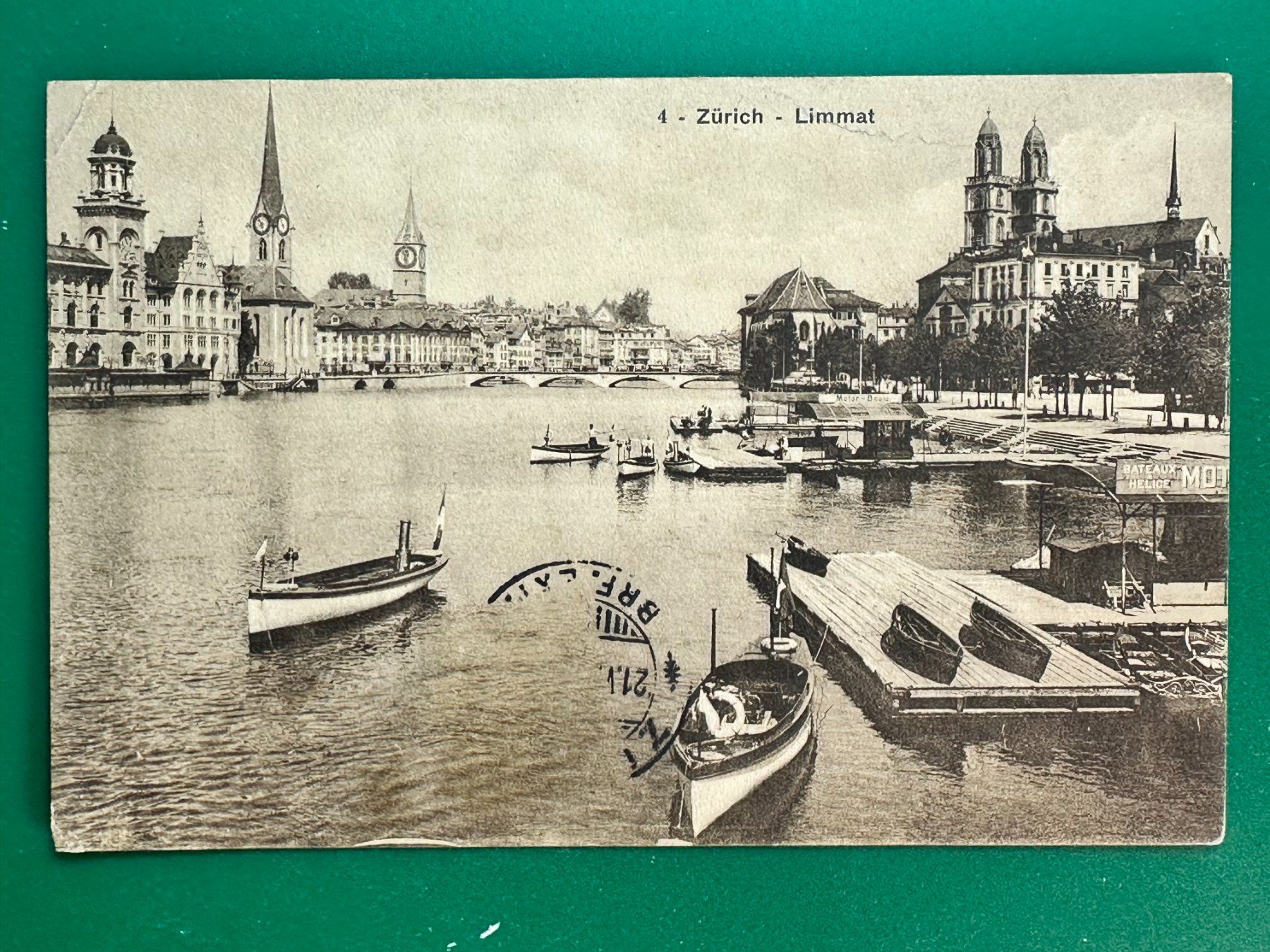 Ansichtskarten: Zürich - Limmat – Gebraucht aus Steg VS von danwer74