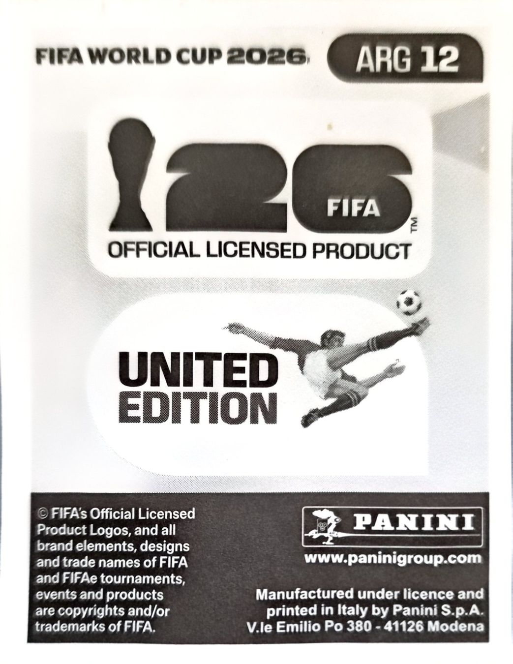 Panini Carte collezionabili: Carte FIFA World Cup 2026 ARG 12 – Usato da Clarens venduto da rim_g98y 1