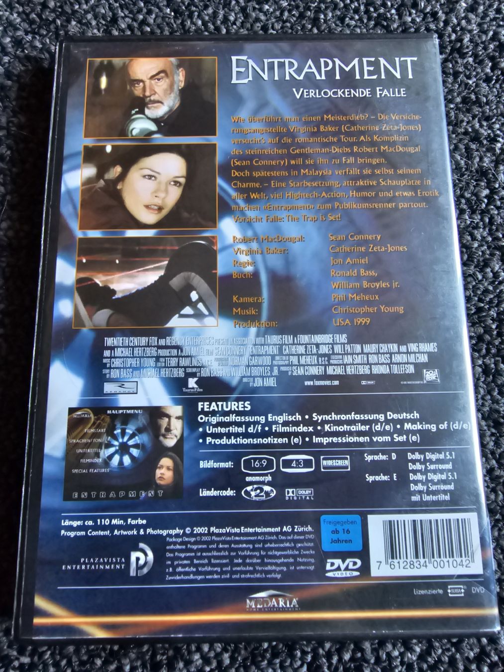 Tutti i DVDs: Entrapment (22137) – Usato da Ruswil venduto da jan_bxl5 1