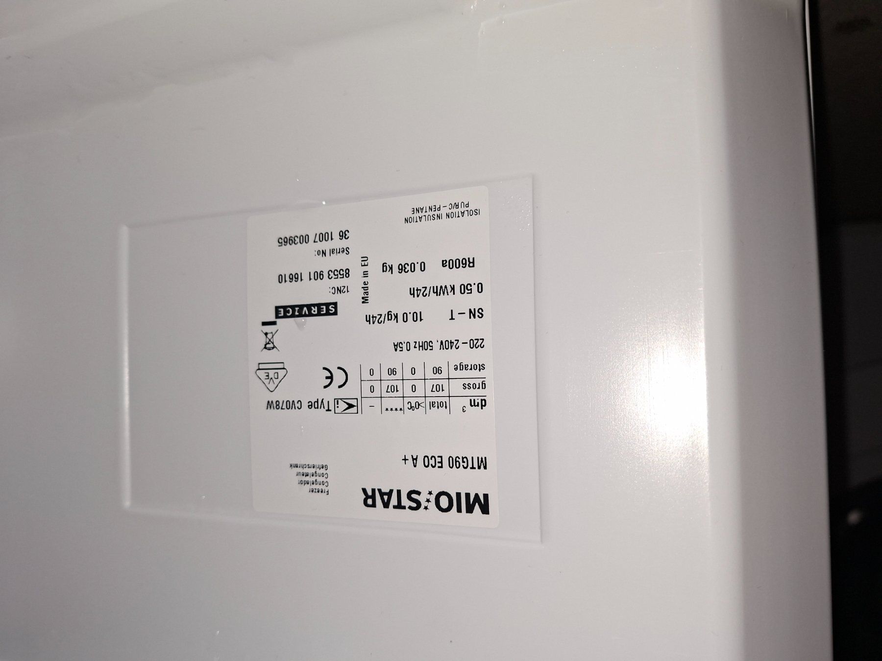 Mio Star Congelatori: Gefrierschrank Mio Star ECO A+ – Usato da Emmenbrücke venduto da ywe_85bt 3