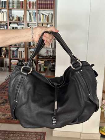 Celine Handtasche Schwarz Leder