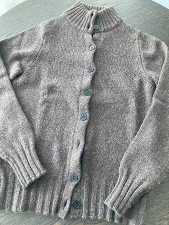Hawico Cashmere Strickjacke, S, braun meliert, butterweich!