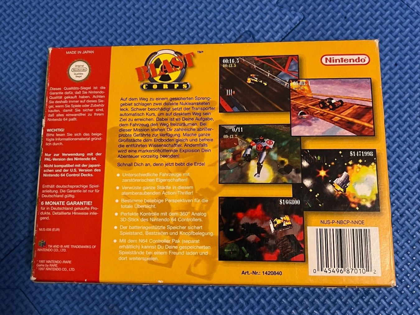 Nintendo Giochi: Blast Corps Nintendo 64 / N64 inklusive OVP – Usato da Gossau SG venduto da schlitzerdemon 4