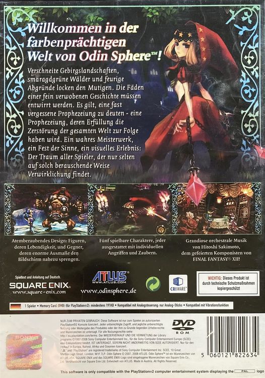 Jeu Odin Sphere – PlayStation 2 NTSC USA – Occasion Bon état – Complet