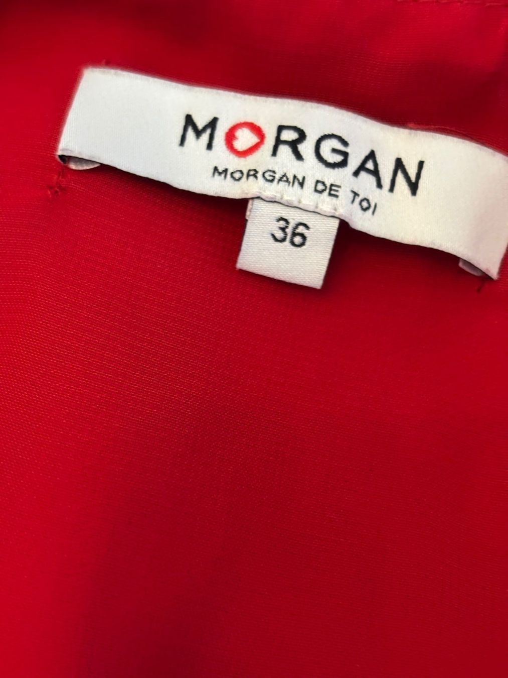 Morgan Vestiti: Magnifique Robe rouge  Morgan taille 36 – Usato da Peseux venduto da Cresus27 1