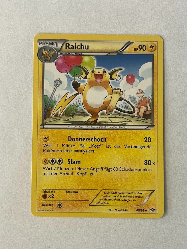 Pokémon Carte collezionabili: Pokemon - Raichu – Usato da schaan venduto da Schokoloco