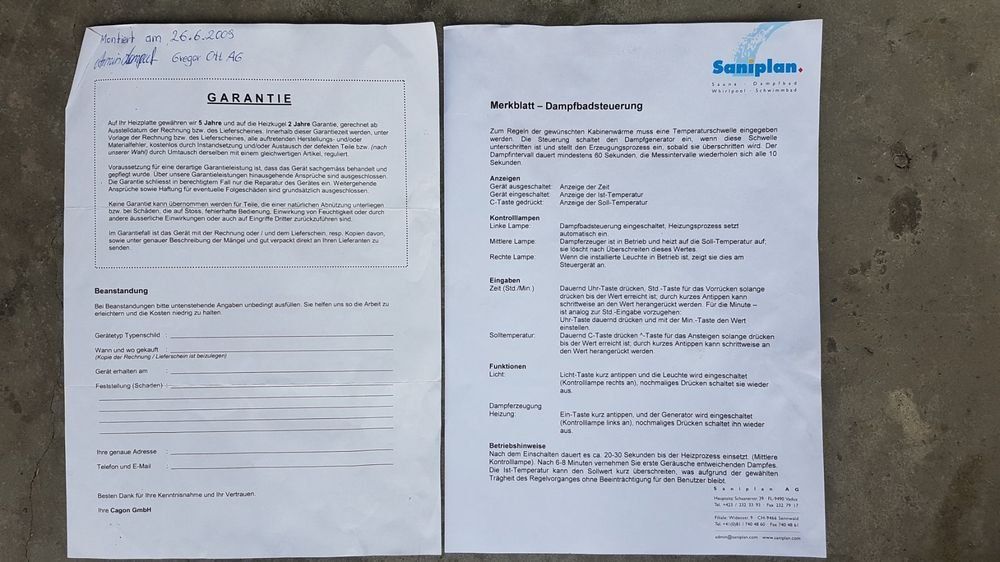 Duschen: Dampfdusche, Wellness – Gebraucht aus Oberrieden von altu 2