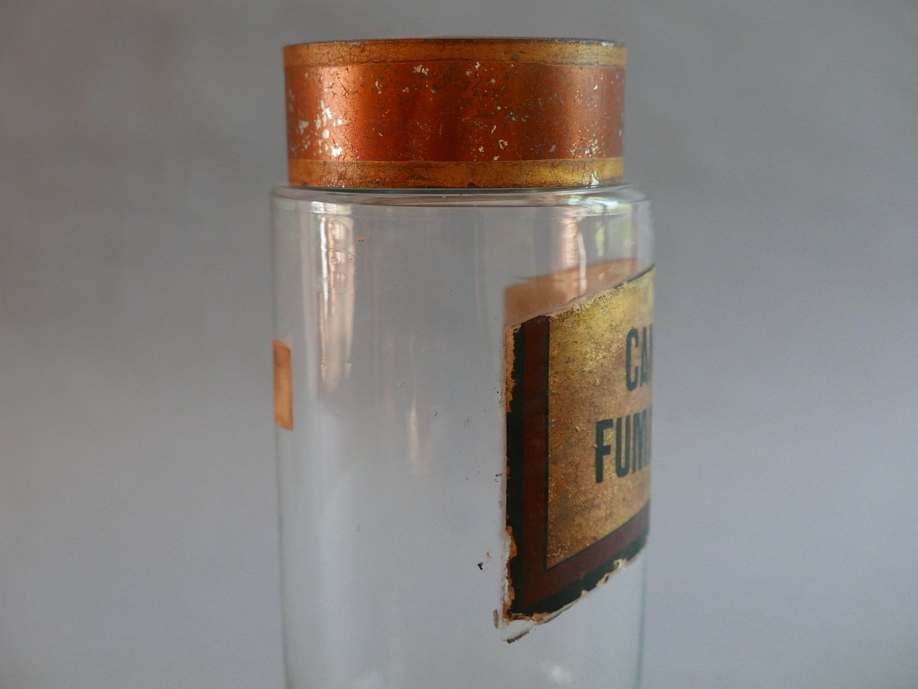 Bicchieri: ANTIKE APOTHEKER-DOSEN GLAS 19. JH. – Usato da Balgach venduto da Zwischenraum 6