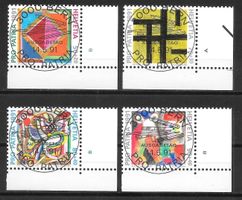Serie Pro Patria 1991 4 Werte mit ET Vollstempel 14.5.1991