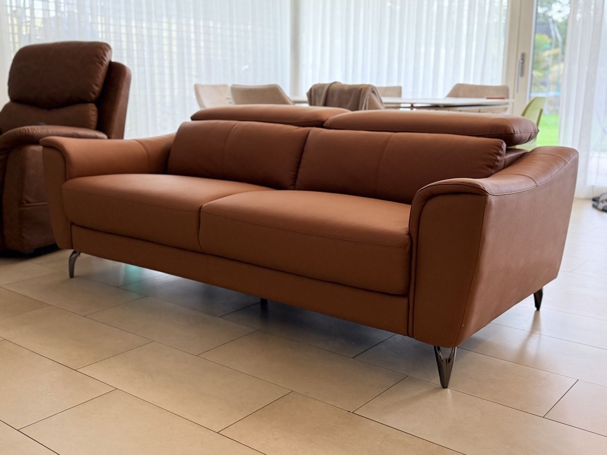 Sofas: Sofa 3-Sitzer NARWIK Echtleder Goldbraun – Neu (gemäss Beschreibung) aus Ueberstorf von dan_mms9 1