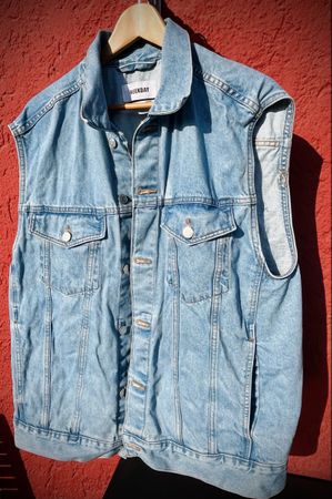 Jeans Weste Gilet Gr: M