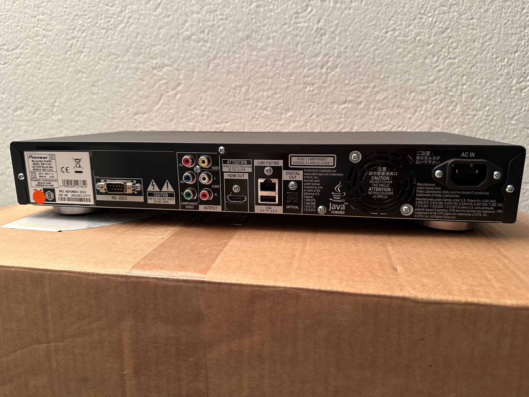 Pioneer Lettore multimediale & Streamer: Pioneer BDP-LX54 3D Blu-ray Player – Usato da Langenthal venduto da beli-1980 4