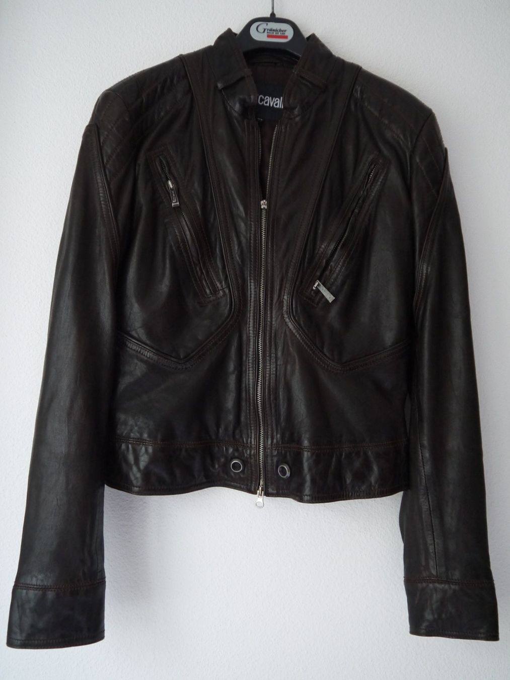 Giacche: Just Cavalli Leder Jacke IT44=DE36 – Usato da Hagendorn venduto da Blaf