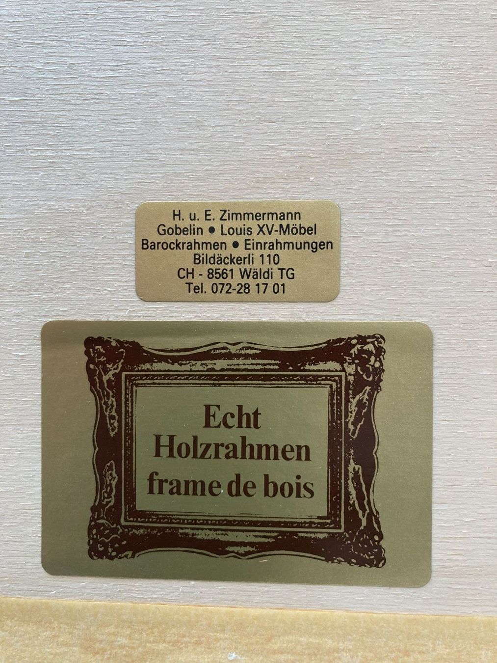 Poster & Bilder: grosses  Gobelin Bild Postillon handgestickt in  Holzrahmen – Gebraucht aus Subingen von ArtBead 5