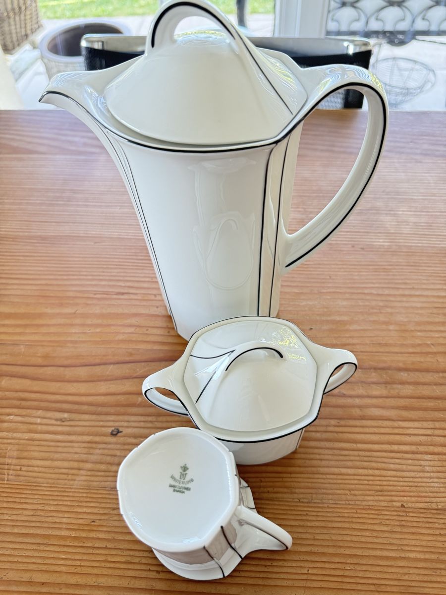 Set di piatti: Kaffeekanne Zuckerdose Milchkännchen Winterling Marktleuthen – Usato da Lanzenhäusern venduto da Galaa 2