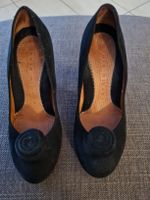 Escarpins élégants en daim noir, pointure 38 Chie Mihara