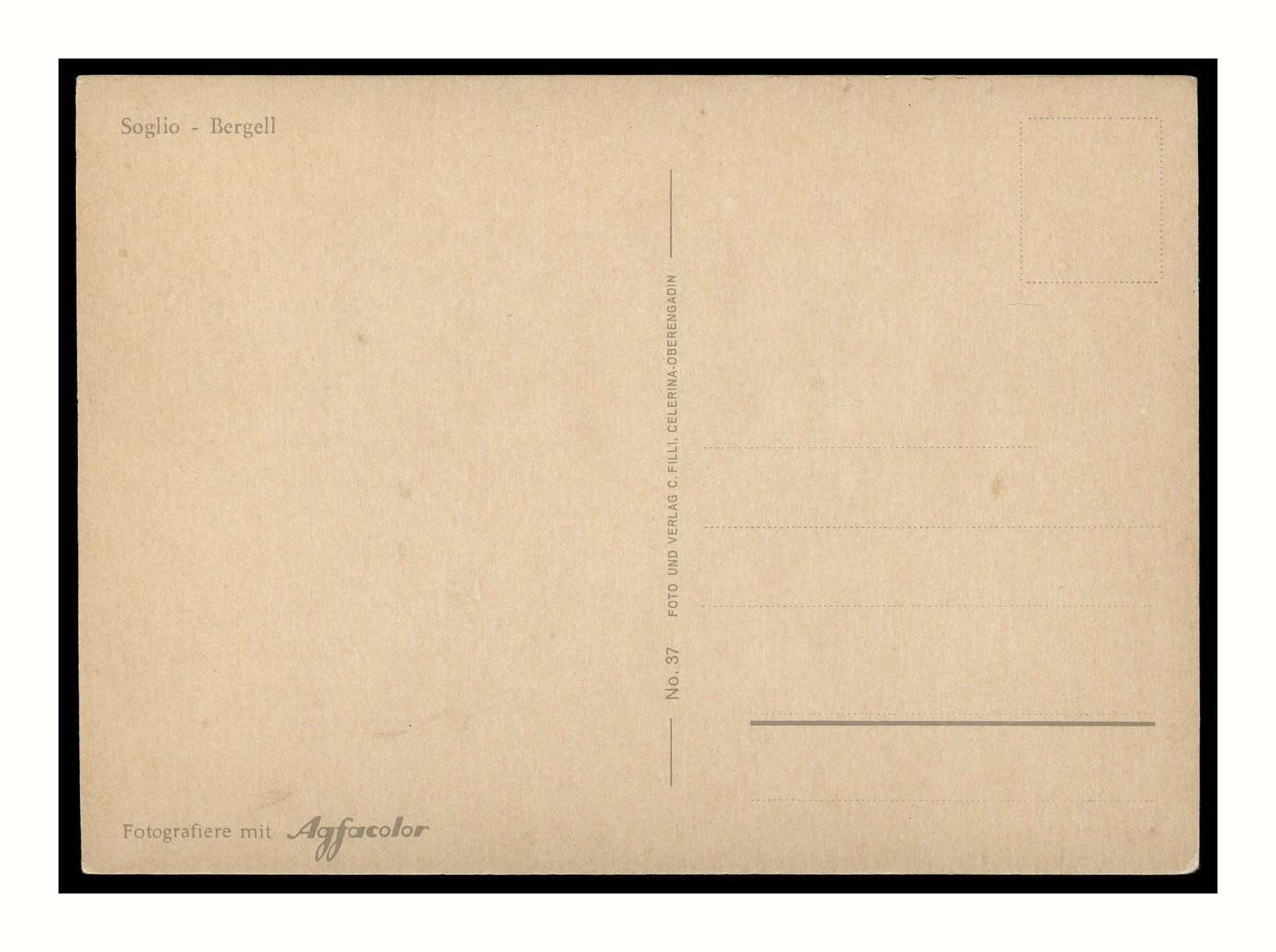 Cartes postales: SOGLIO - BERGELL - 1960 "Multi-Vues" – D'occasion à Onex par gonsla01 1
