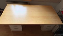 Arbeitsplatte Holzoptik hell 150x75